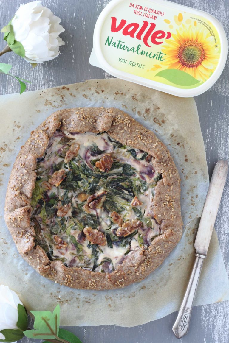 Torta salata vegana step