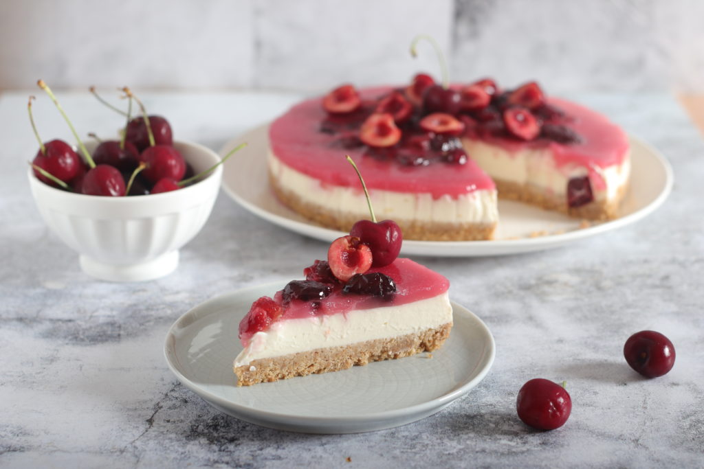 Cheesecake alle ciliegie – senza cottura