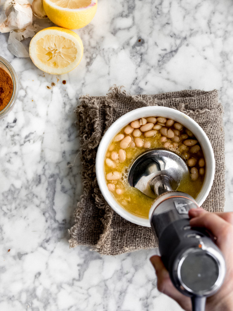 preparare l'hummus di cannellini