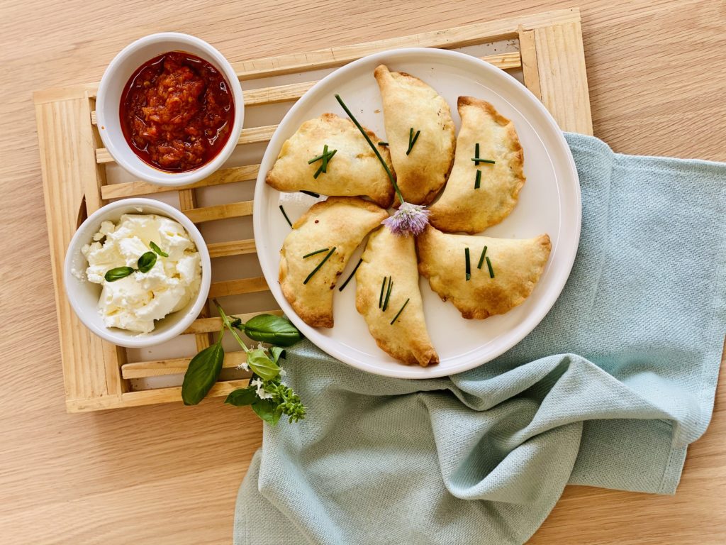 Panzerottini ripieni di verdure