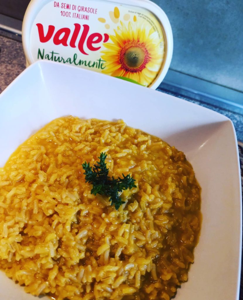 Risotto allo zafferano al profumo di timo