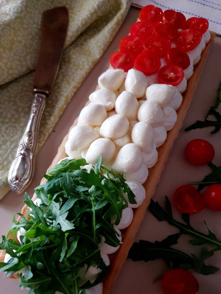 Crostata salata tricolore