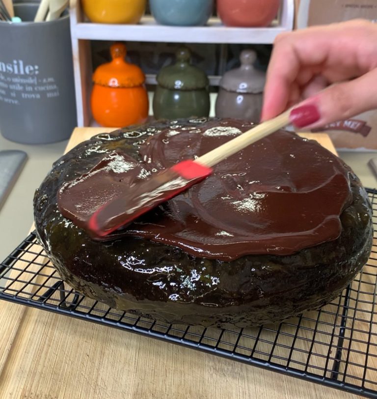 torta in padella sacher ganache 3